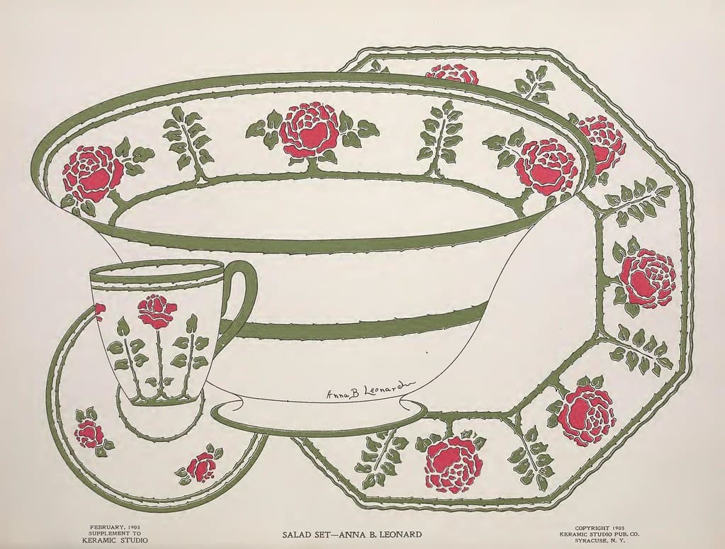 1903 Salad Set Keramic Studio