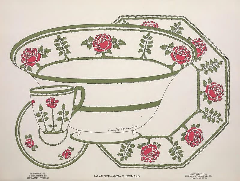 1903 Salad Set Keramic Studio
