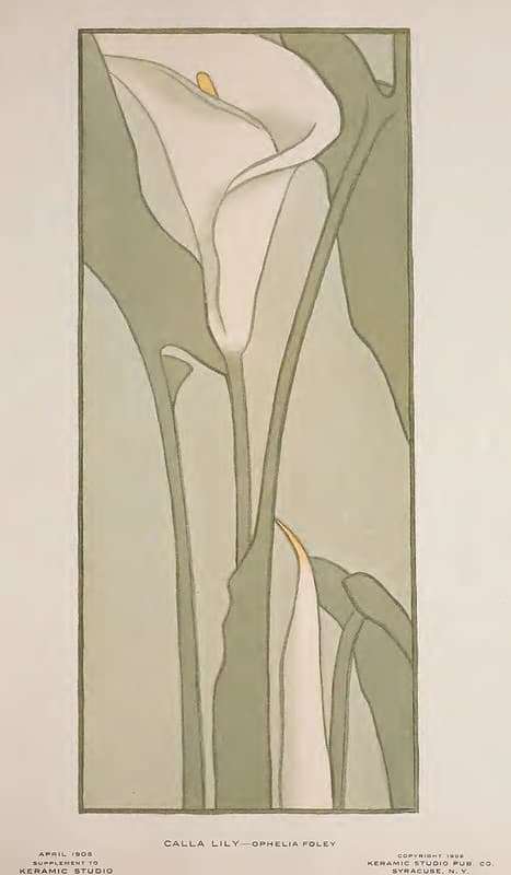 1908 Calla Lily Keramic Studio