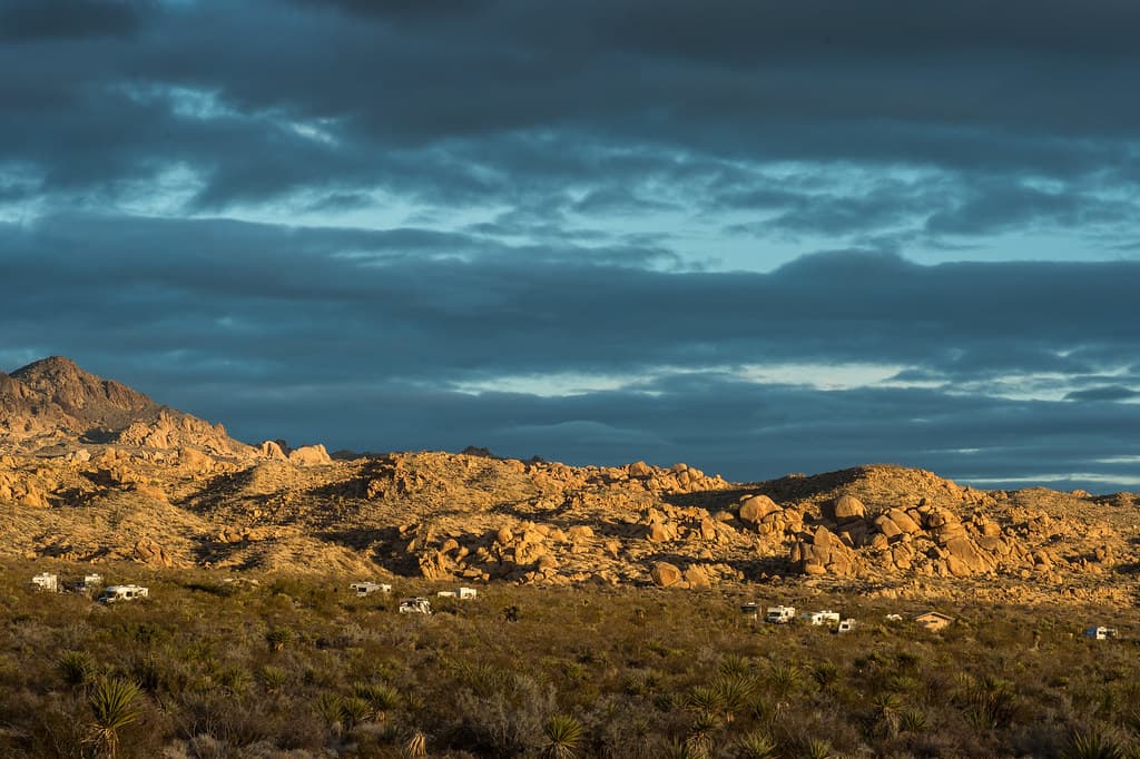 Evening Light on Cottonwood Campground