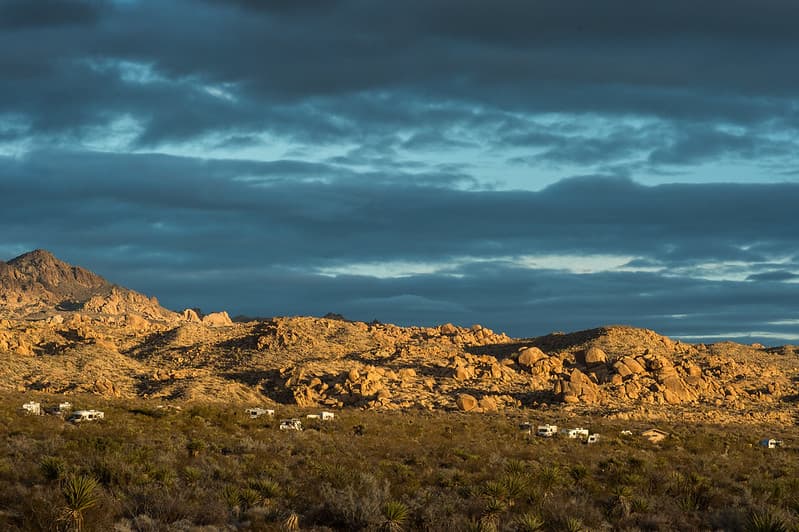 Evening Light on Cottonwood Campground