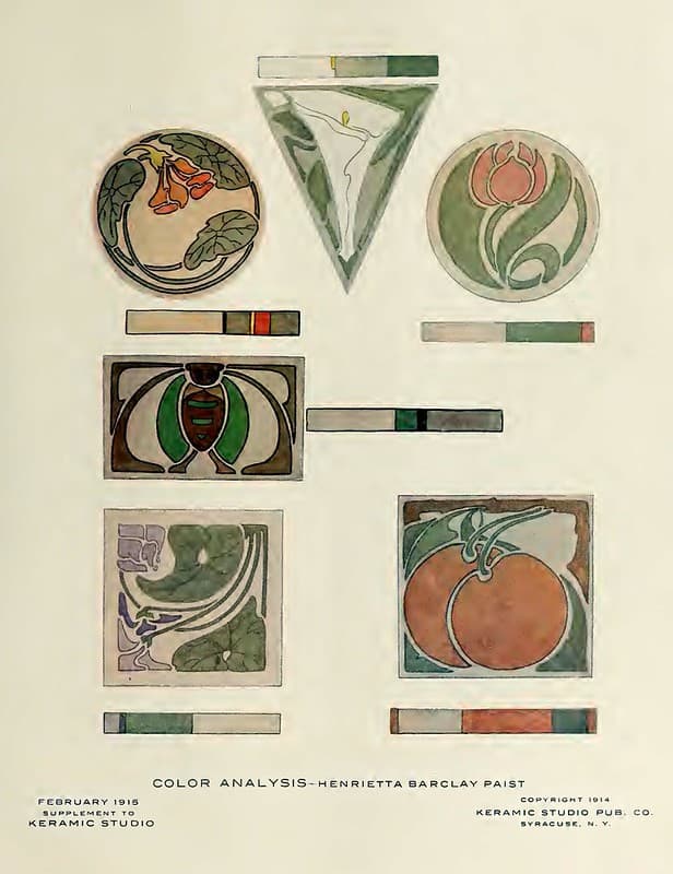 1915 Color Analysis Keramic Studio