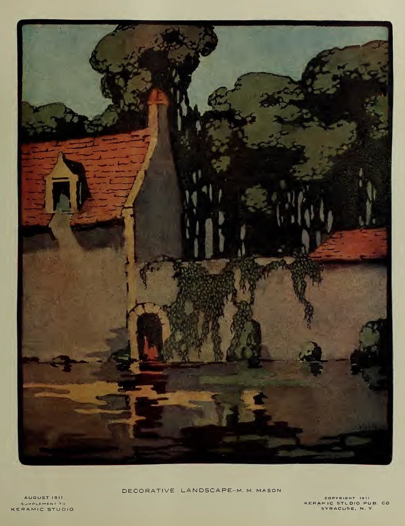 1911 Landscape Keramic Studio