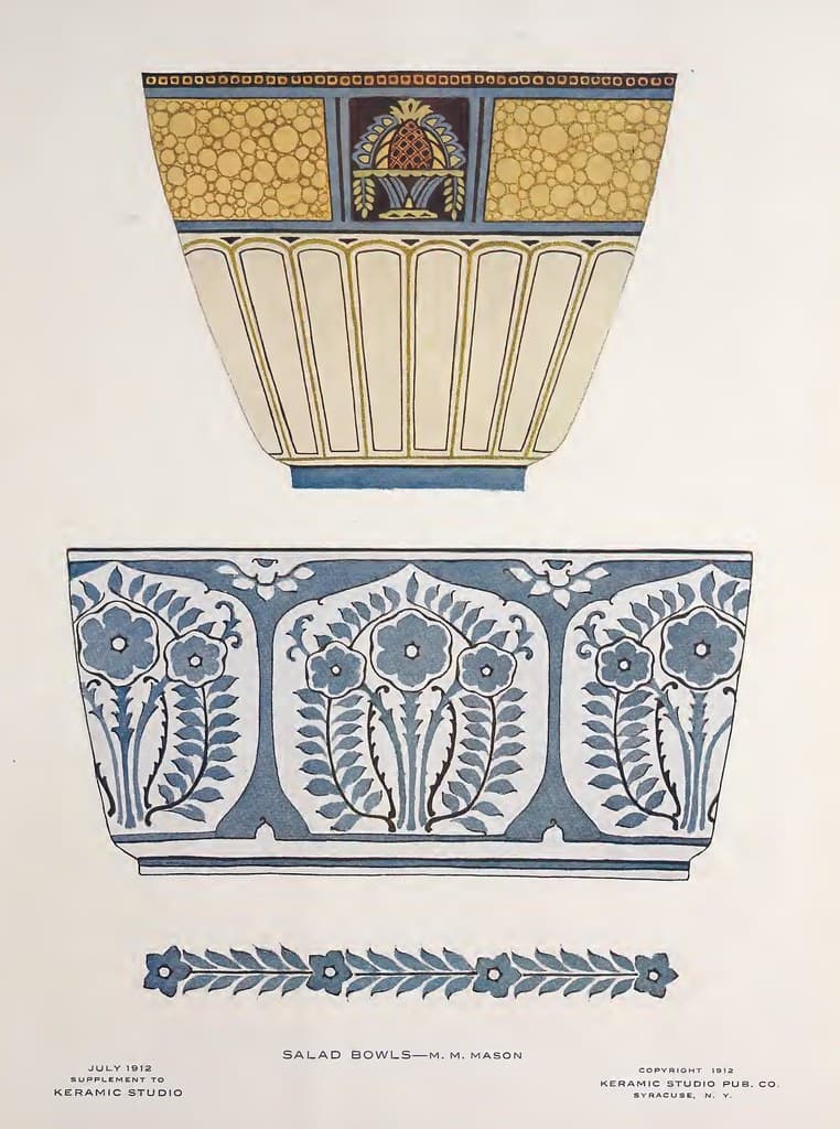 1912 Salad Bowls Keramic Studio