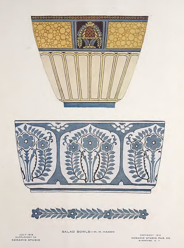 1912 Salad Bowls Keramic Studio