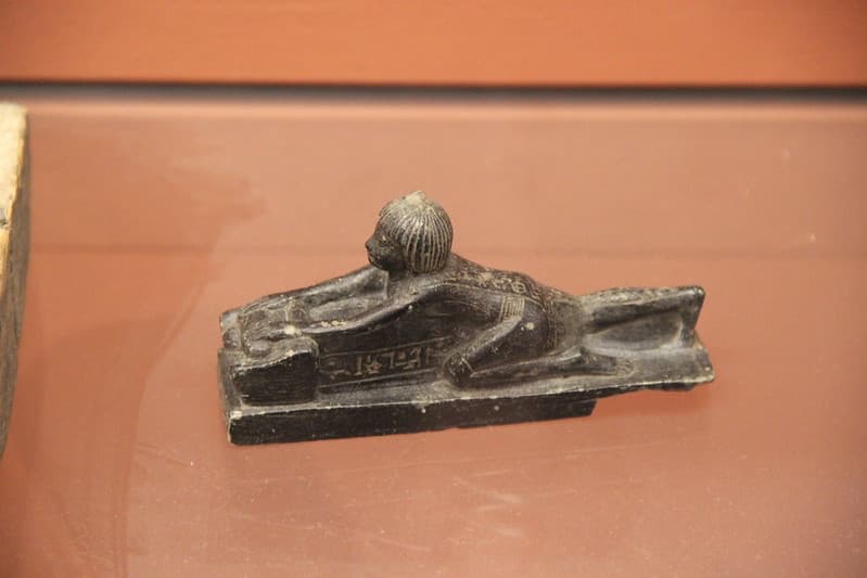 Ancient Egypt Stone Figurine Kneading Bread
