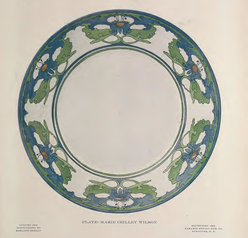 1904 Plate Keramic Studio