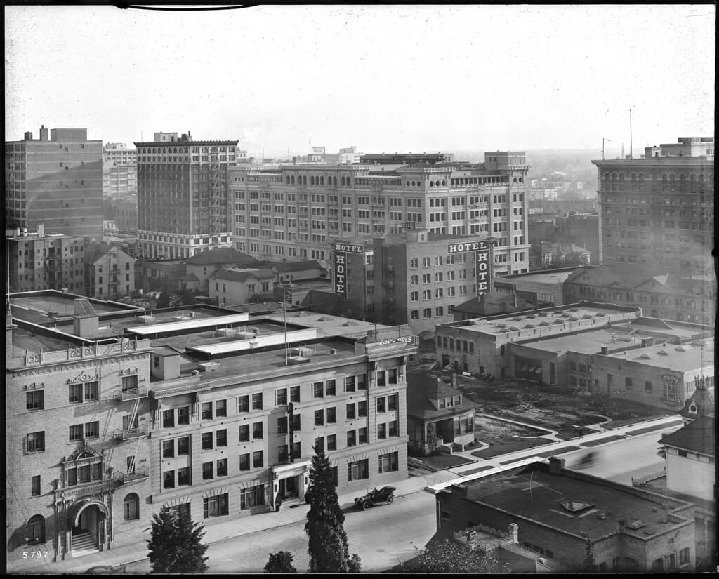Downtownlosangeles, glassplatenegatives, losangelesinthes