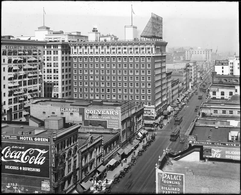 Glassplatenegatives, losangelesinthes, mainstreetlosangeles