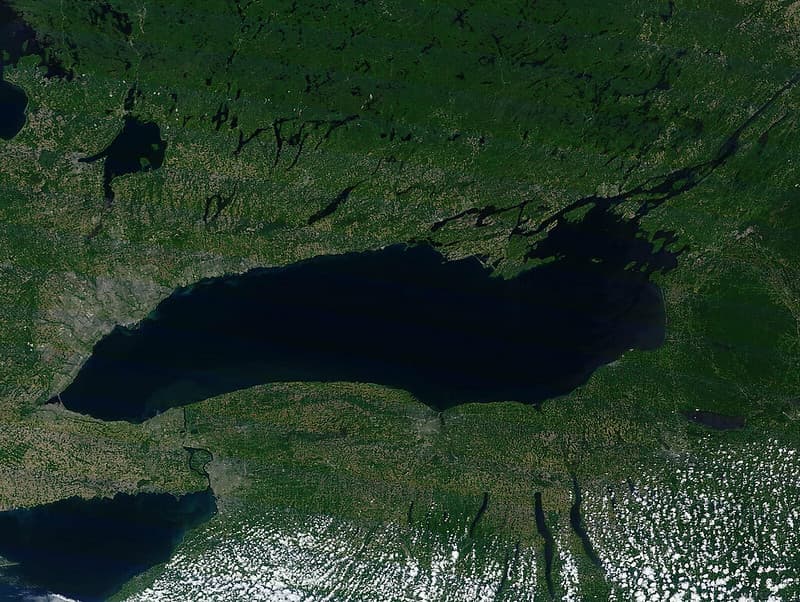 MODIS satellite image of Great Lakes