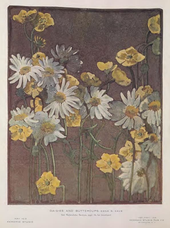 1916 Daisies Keramic Studio