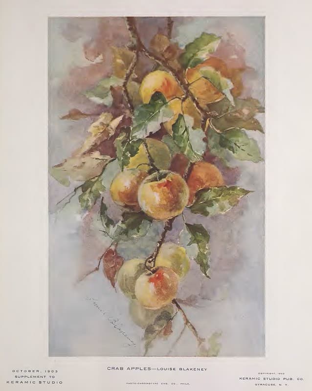 1903 Crab Apples Keramic Studio