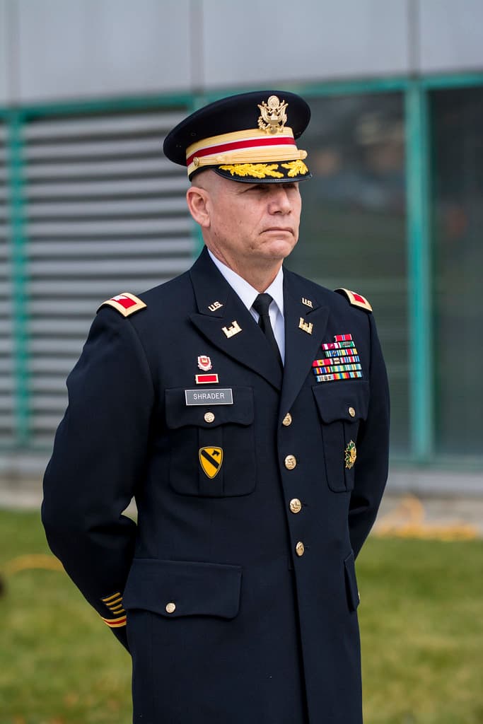 Army Reserve troops retire flag at Argonne National Laboratory