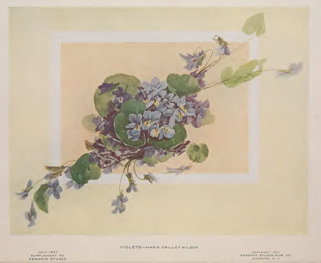 1907 Violets Keramic Studio