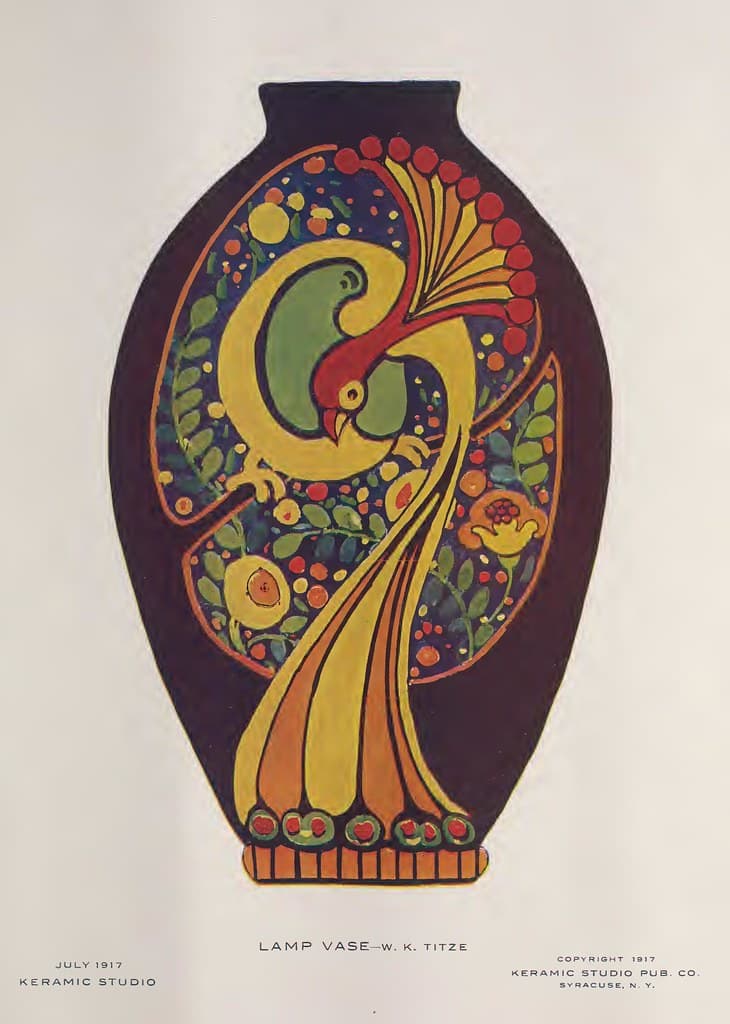 1917 Lamp Vase Keramic Studio