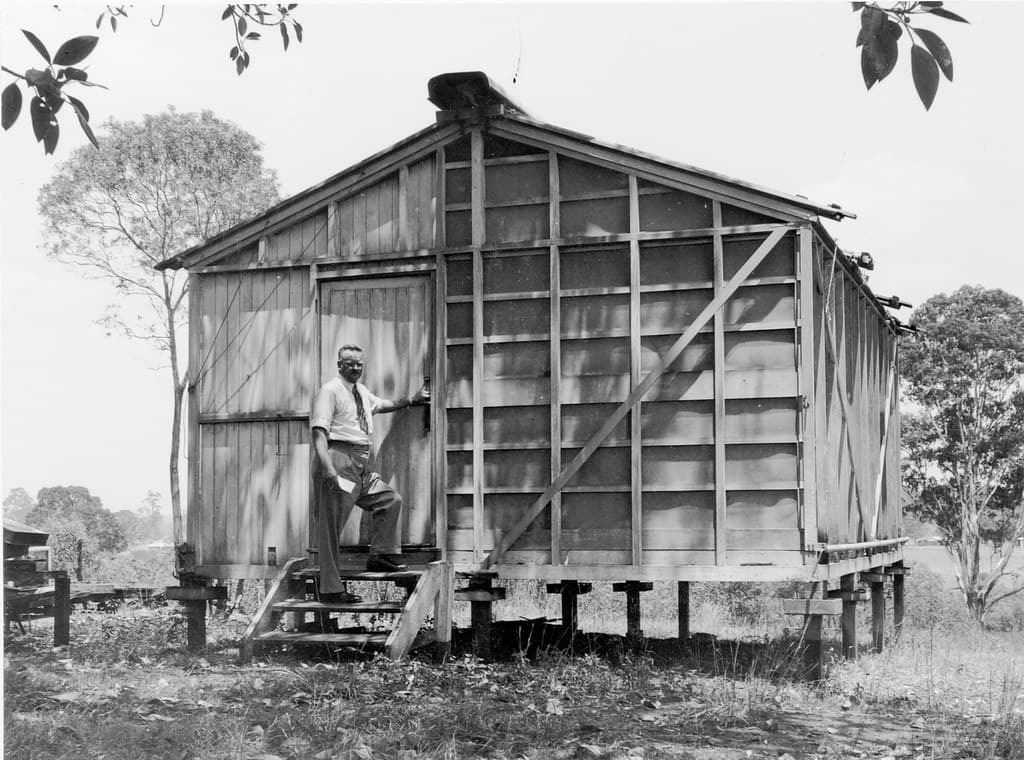 Experimental laboratory, Sherwood, c 1952