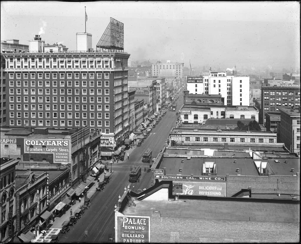 Glassplatenegatives, losangelesinthes, mainstreetlosangeles