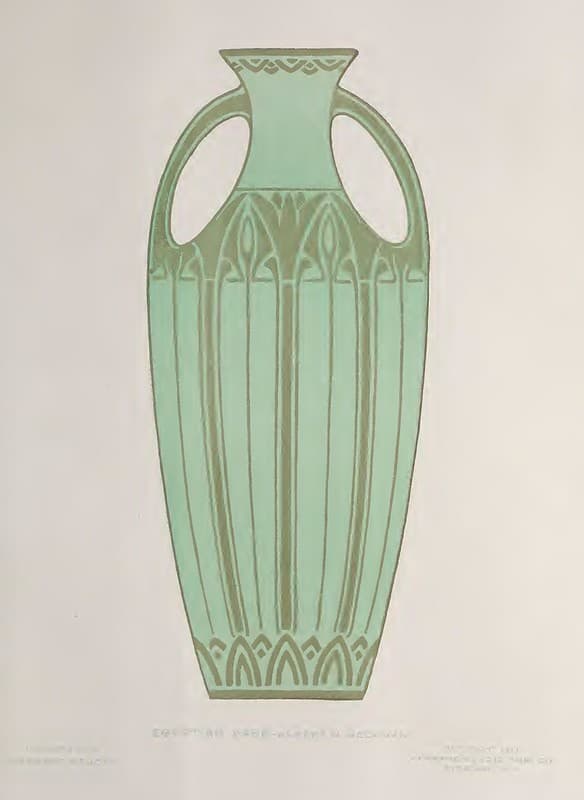 1918 Egyptian Vase Keramic Studio