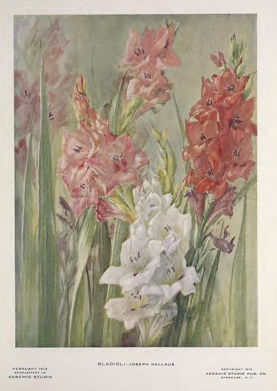 1913 Gladioli Keramic Studio