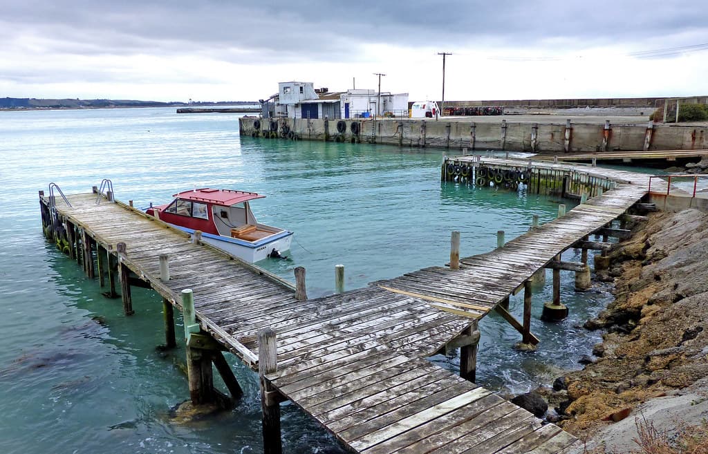Boat harbour Oamaru. FZ200