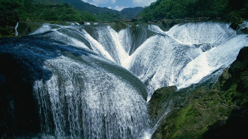 Background waterfalls magnificent