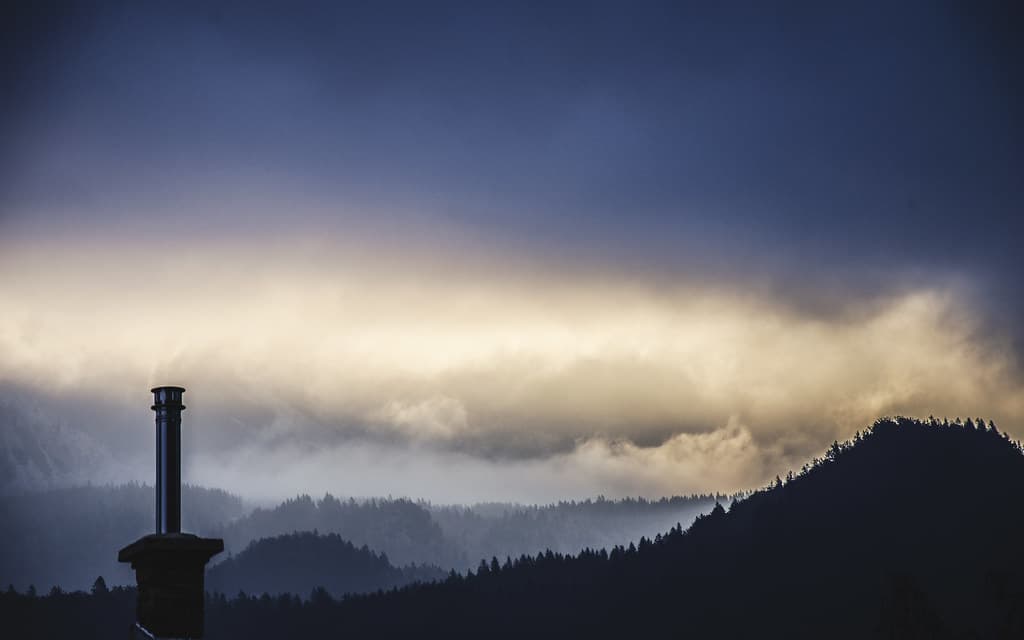 Clouds Over Forested Hills
