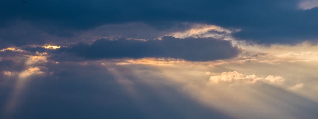 Sunbeams cloud
