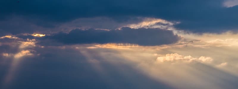 Sunbeams cloud