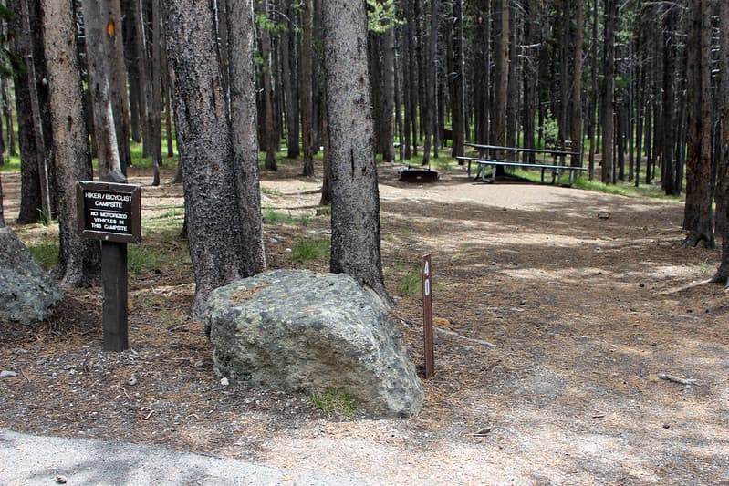Canyon Campground hiker - bicyclist site