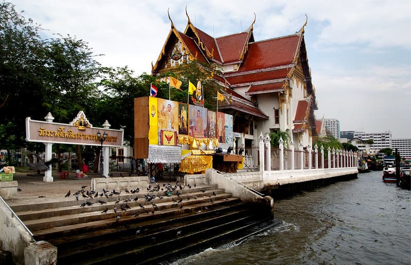 Cruising the Chao Praya River Bangkok.