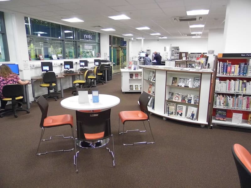 Cruddas Park Library interior