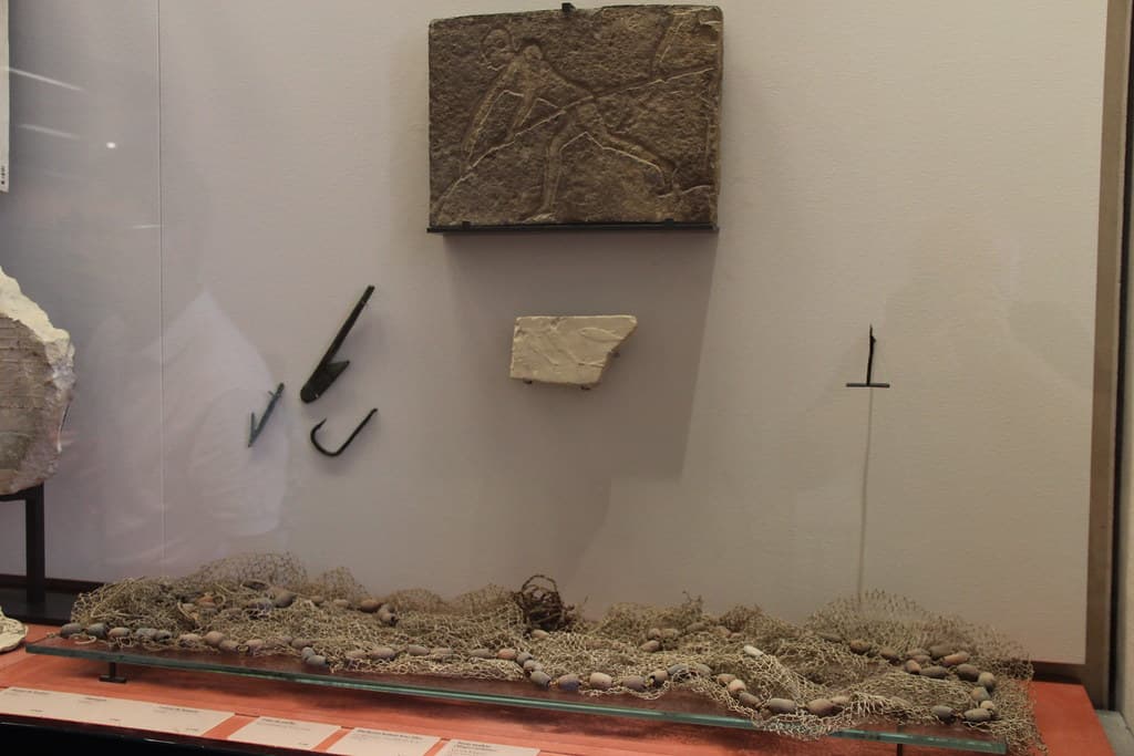 Ancient Egypt Fishing Gear & Bas-relief