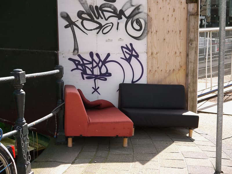Amsterdam, bridge, chairs