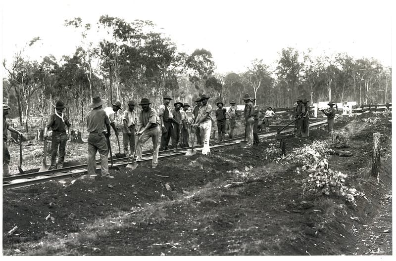 Fettlers, queensland, railwayconstruction