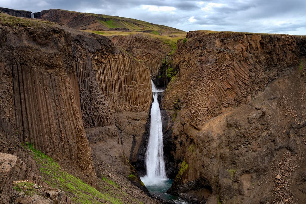 Litlanesfoss Waterfall, Iceland