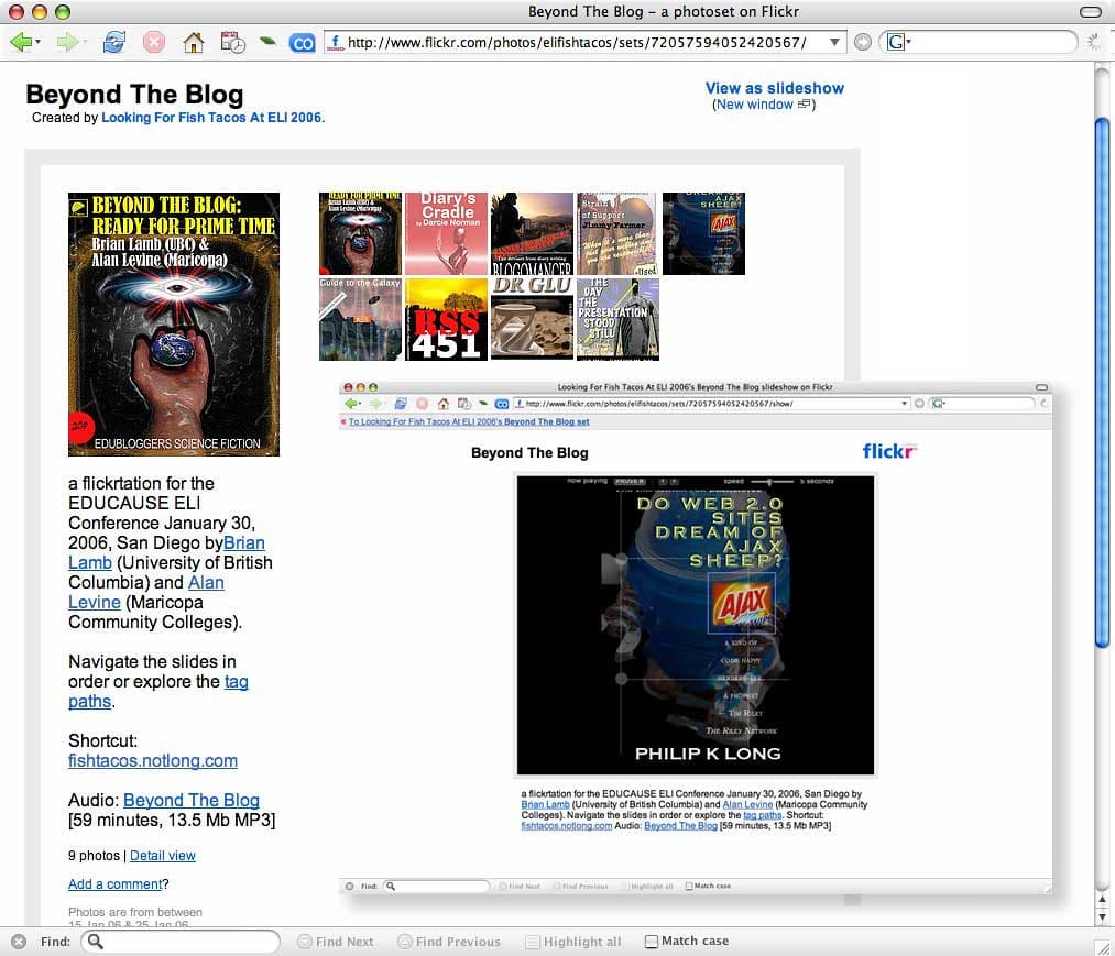 Flickr as a Presentation Machine