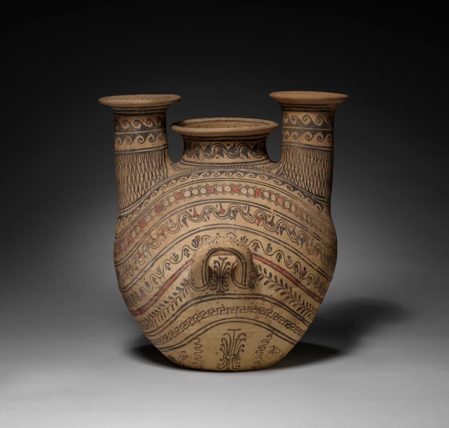 Two-Spouted Strainer Askos (Flask)