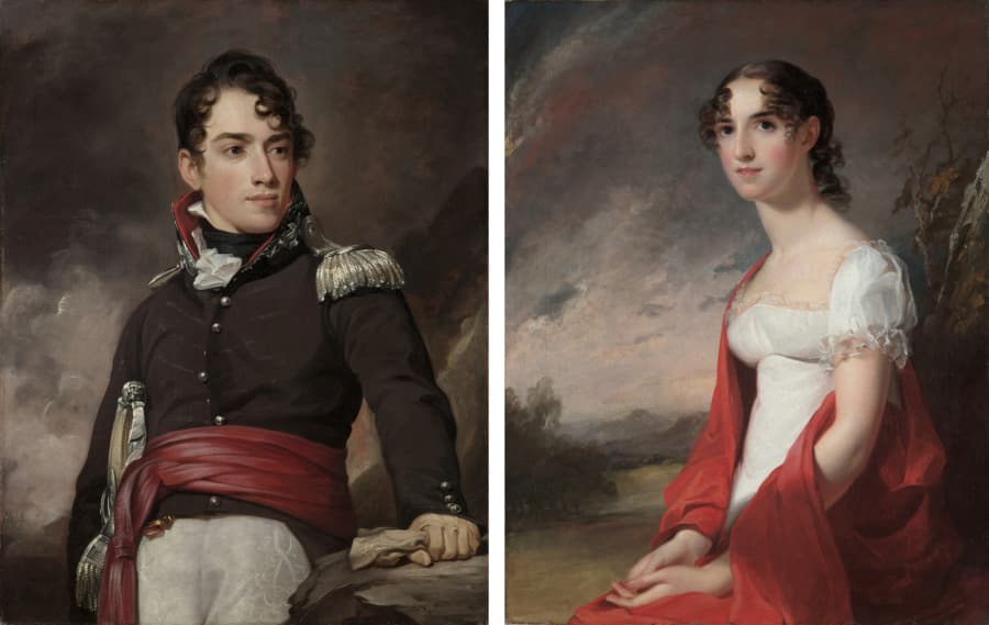 Portraits of Jean Terford David and Mary Sicard David