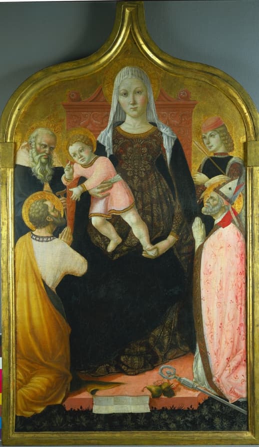 Painting, tempera, gold