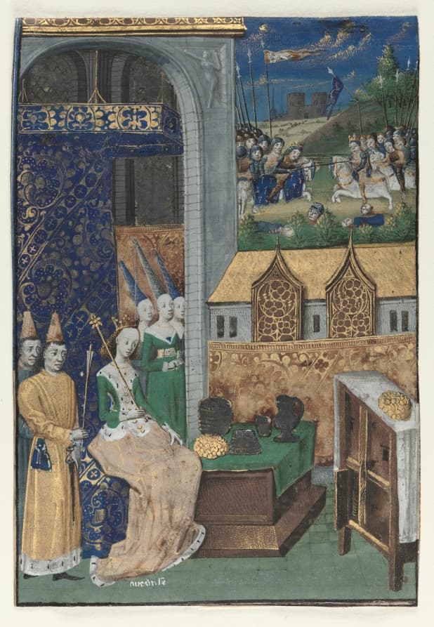 Manuscript, tempera, gold