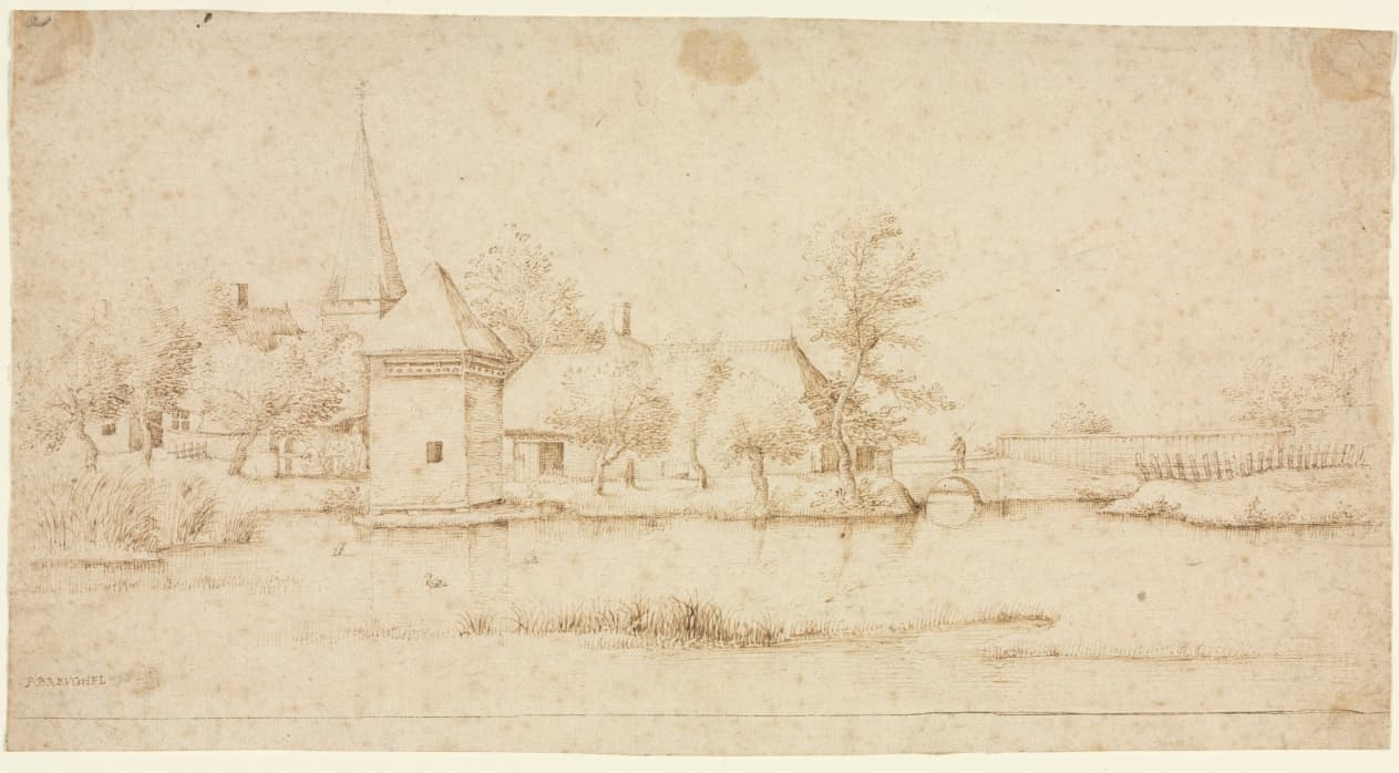 Landscape with a Moated Village