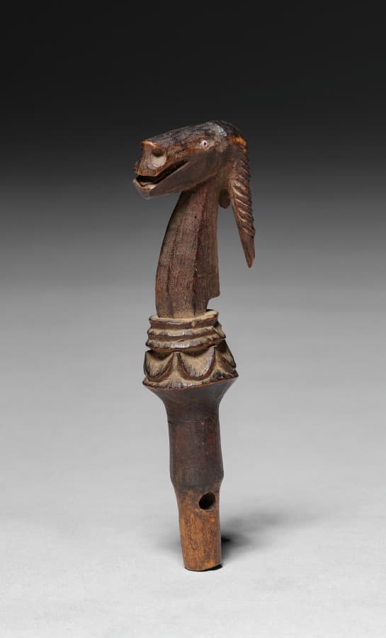 Wood, glass, beads