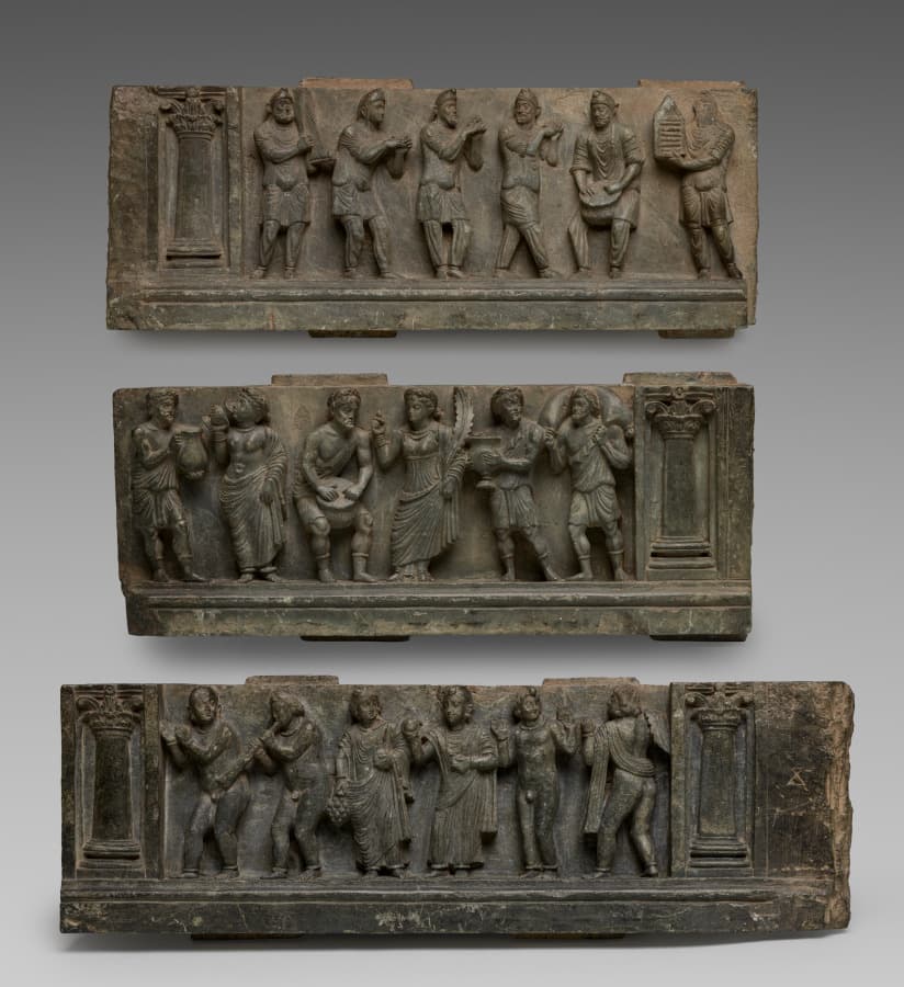 Sculpture, schist, indian