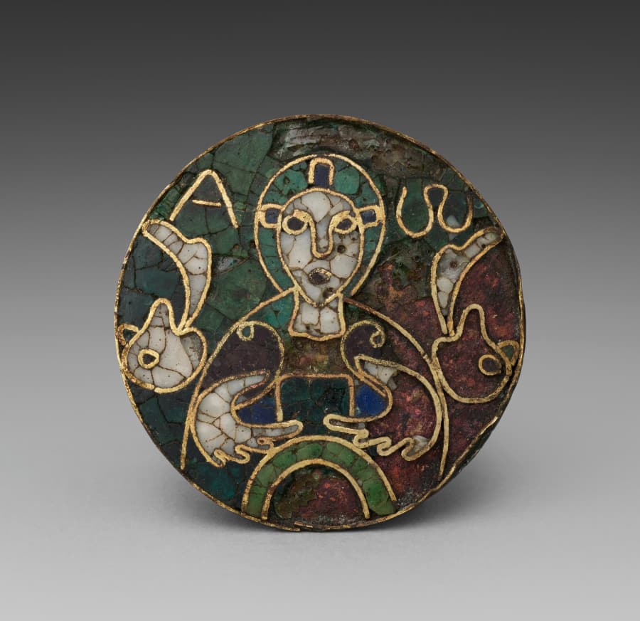 Enamel, cloisonn, gold