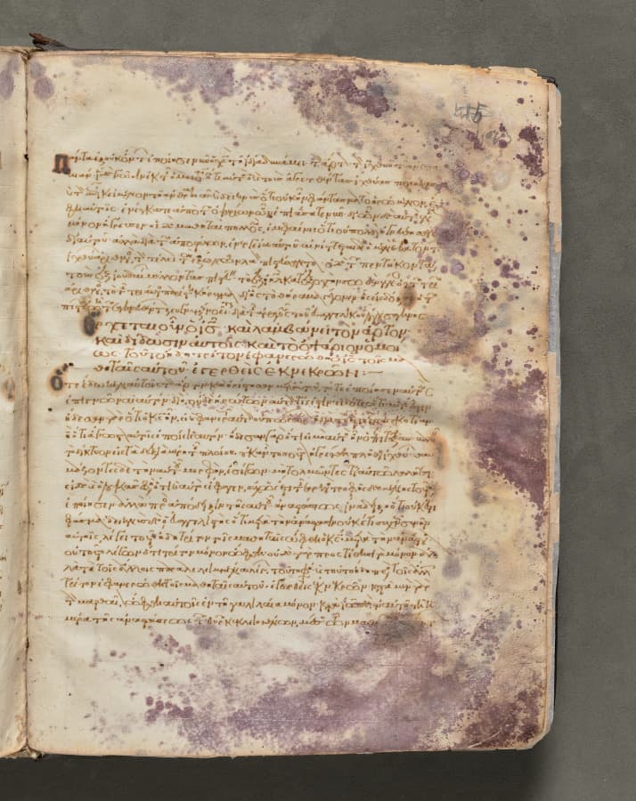 Text, folio 423 (recto), from a Gospel Book with Commentaries