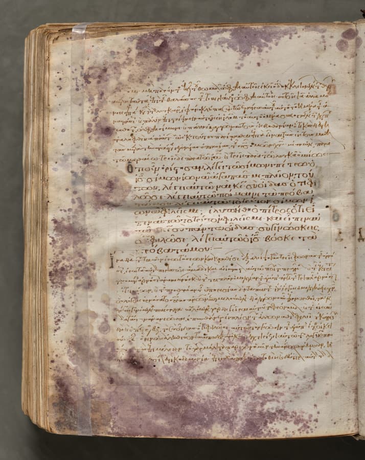 Text, folio 423 (verso), from a Gospel Book with Commentaries