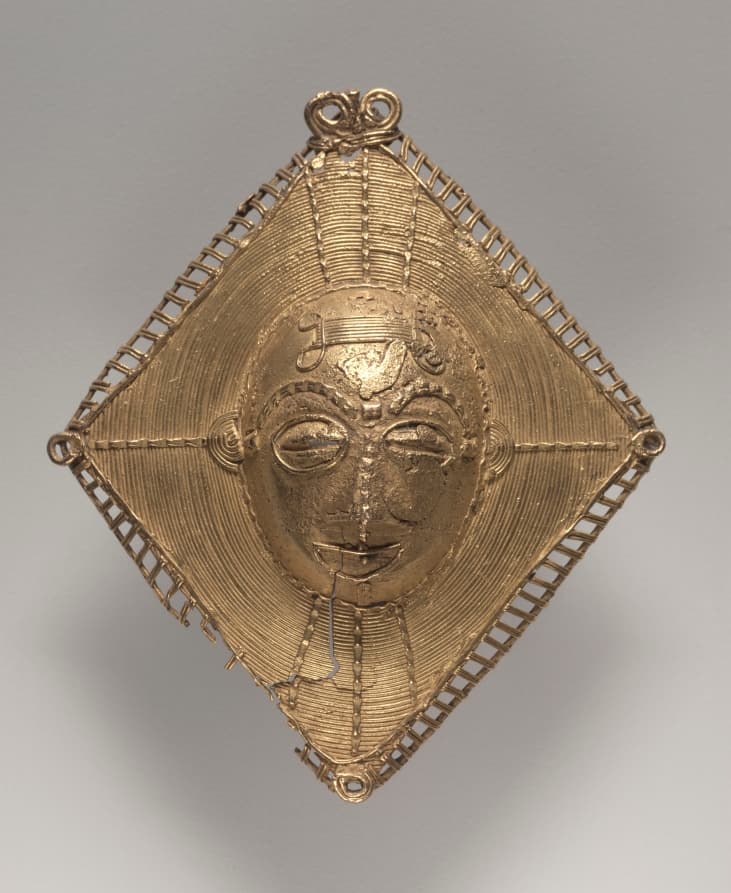Pendant: Face in Diamond
