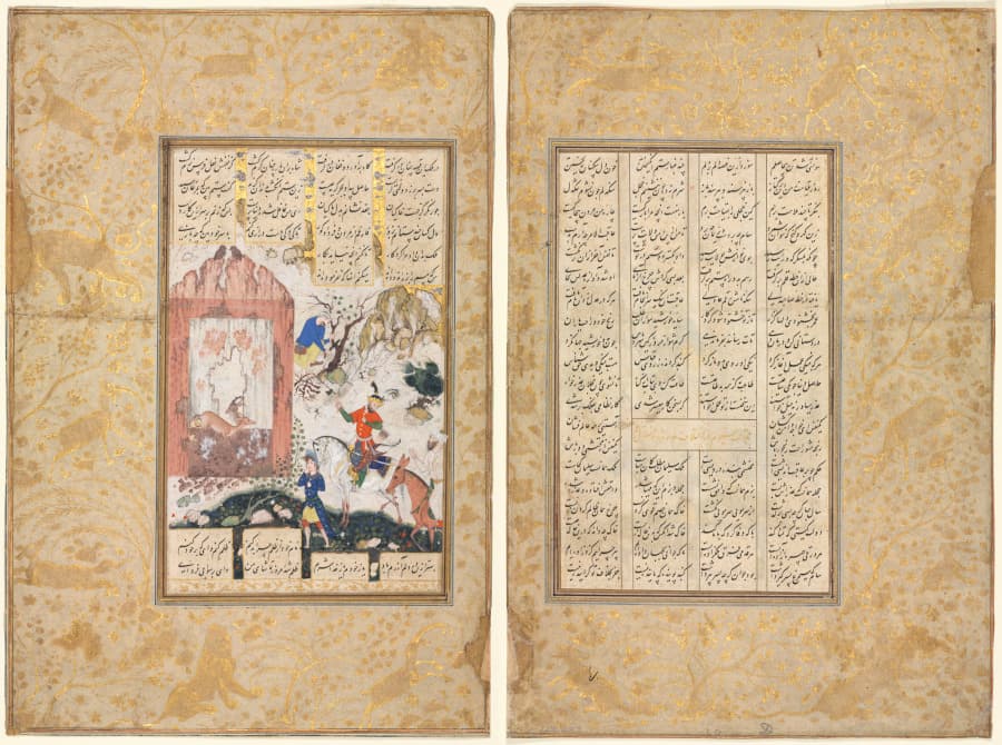 Manuscript, opaque, watercolor