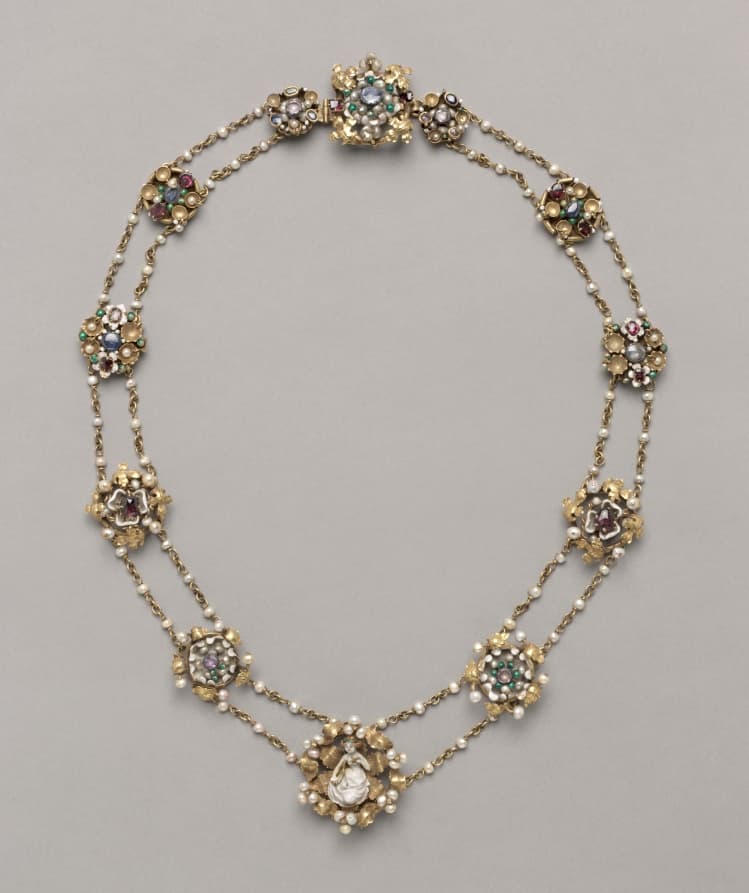 Twelve Medallions Mounted as a Necklace
