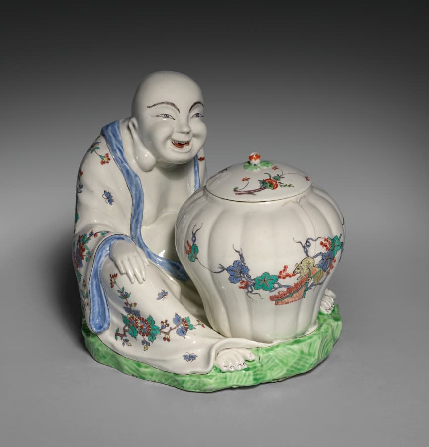 Figure of Budai or Hotei with Jar